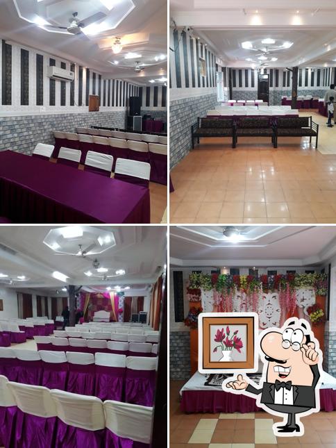 The interior of Abhi Hotel