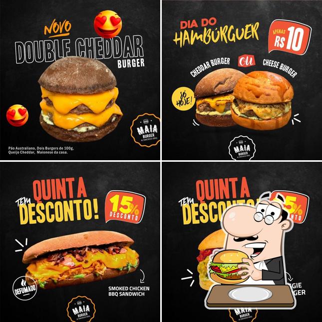 Consiga um hambúrguer no Maia Foods - Pizza Burguer Empanada Smoked BBQ