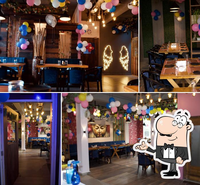 The interior of Pine & Dine Cafe Restaurant