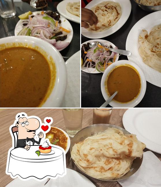 Rajmahal Ruchi Restaurant serves a selection of sweet dishes