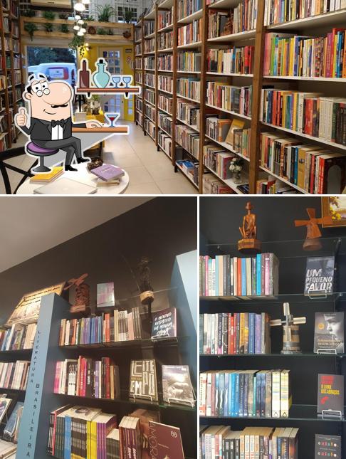 Veja imagens do interior do Dom Quixote Livraria & Cafeteria
