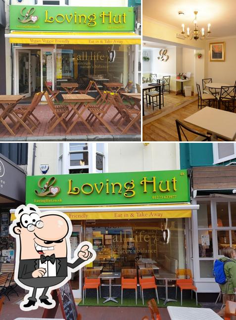 Take a seat at one of the tables at Loving Hut Brighton North Laines