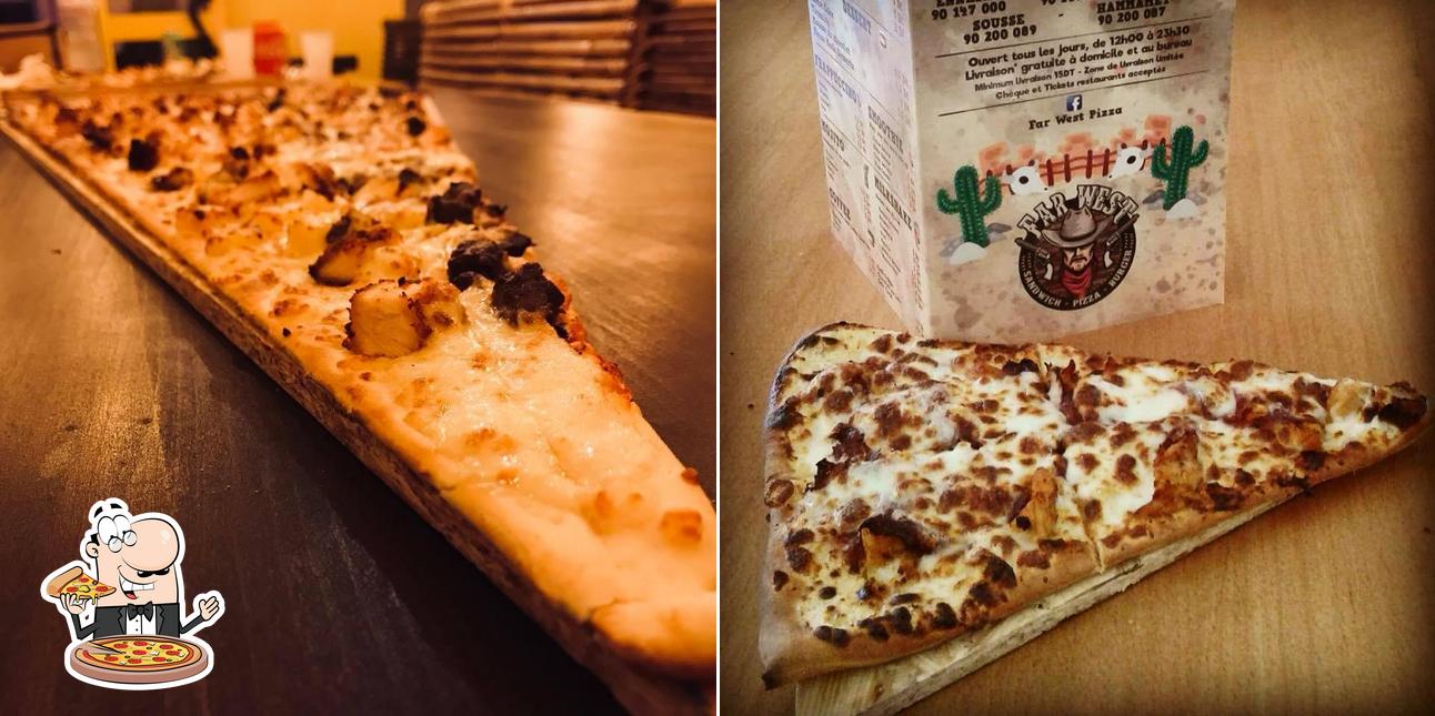 En Far West Pizza Hay El Wahat, puedes pedir una pizza