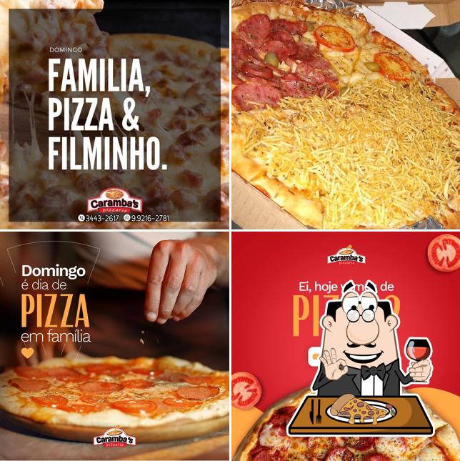 Experimente pizza no Caramba's Pizzaria