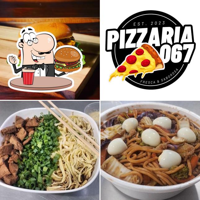 Hambúrguer em SOBA E YAKISOBA 067 E BATATA RECHEADA E PIZZARIA 067