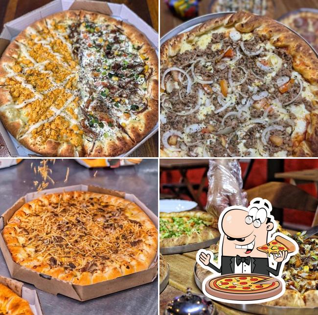 No ​Texas Grill Pizzaria -Tijucal, você pode provar pizza