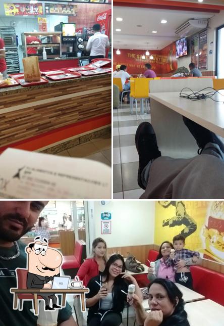 O interior do Bob's Burger - Aeroporto de Porto Velho