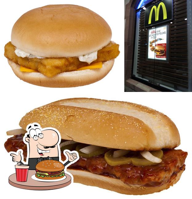 Get a burger at McDonald's