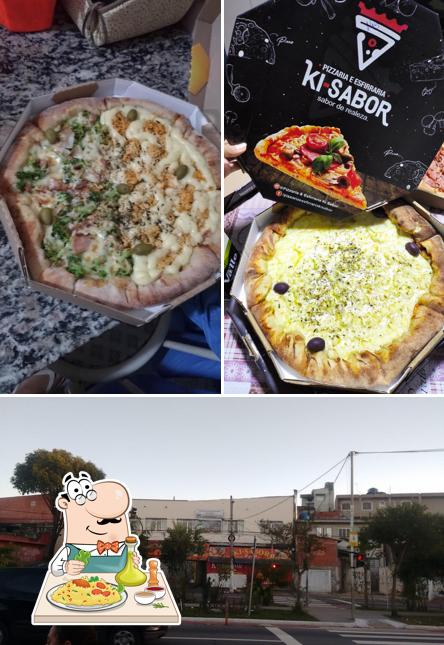 A foto do Pizzaria e Esfirraria Ki Sabor’s comida e exterior