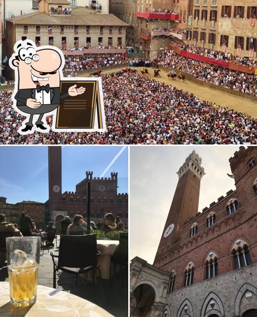 La immagine di esterno e interni da Palio di Siena