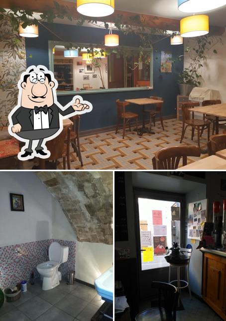 L'intérieur de le bistro du solaure