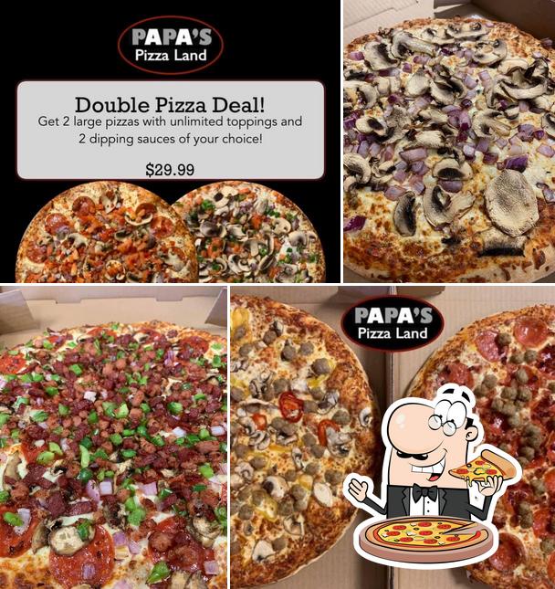 Papas Pizzaland Bowmanville in Bowmanville Restaurant menu and reviews