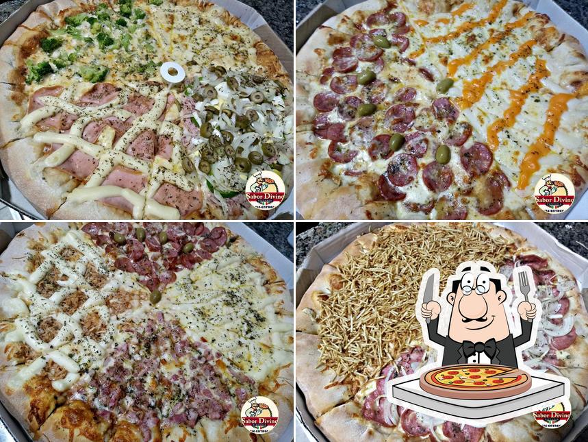 Consiga diferentes tipos de pizza