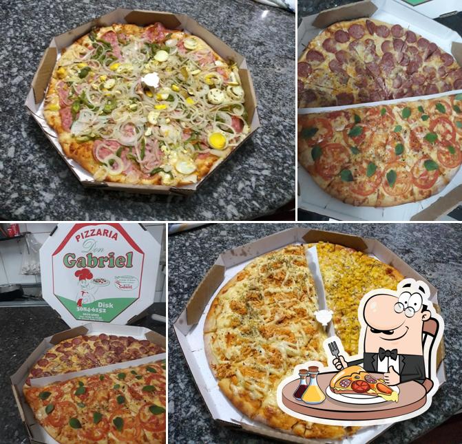 Escolha pizza no Pizzaria Don Gabriel