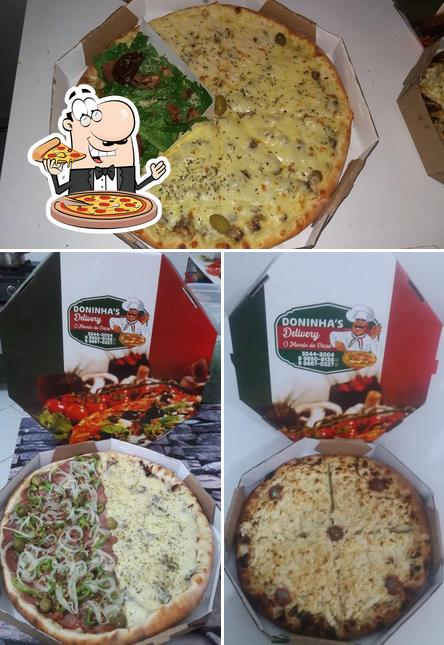 Experimente pizza no Doninhas delivery Sorriso MT