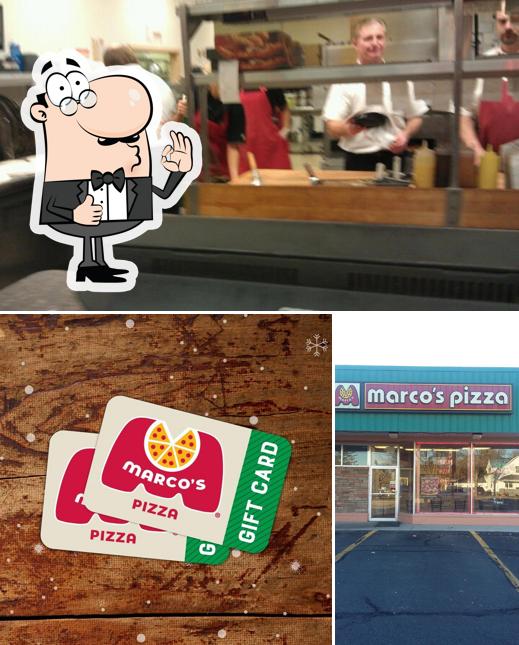 See this picture of Marco's Pizza