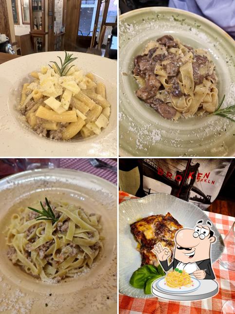Spaghetti alla carbonara al Osteria A Le Petarine