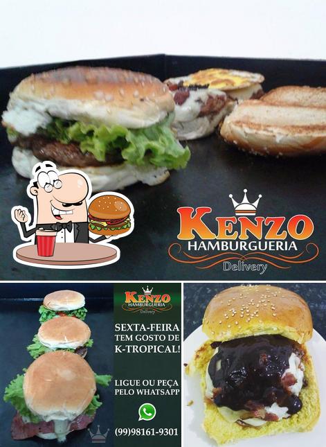 Peça um hambúrguer no Kenzo Hamburgueria