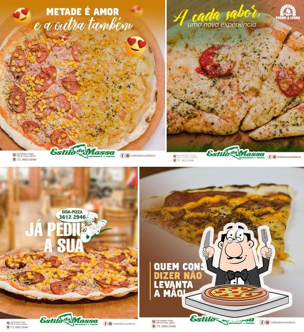 Consiga pizza no Estilo da Massa Pizzaria e Restaurante