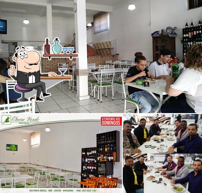 Veja imagens do interior do Restaurante Cheiro Verde