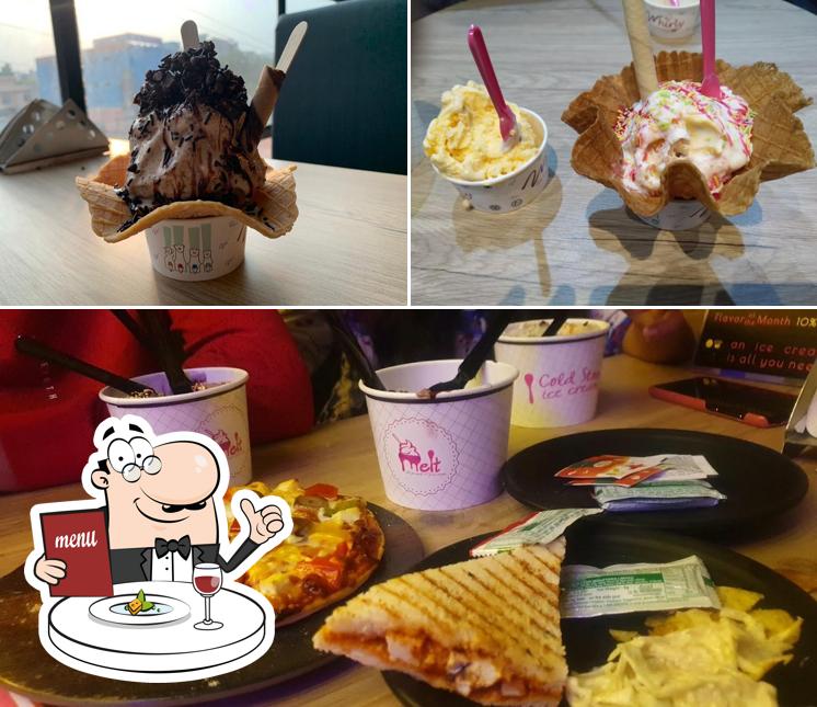 Food at Whirly Ice-cream parlour