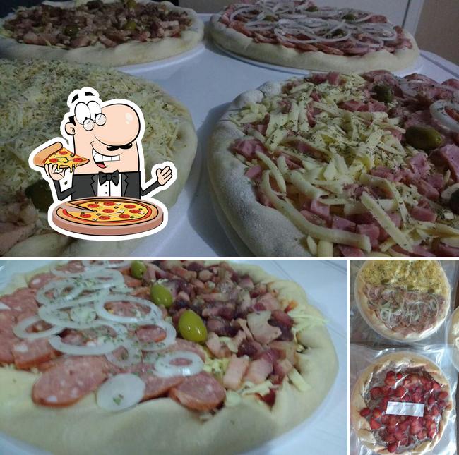 Peça diversos estilos de pizza