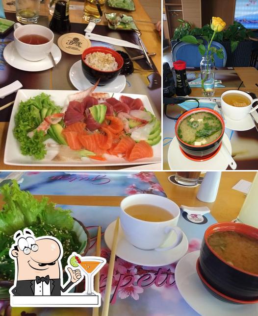 Voici l’image représentant la boire et table à manger sur Sakura Sushi