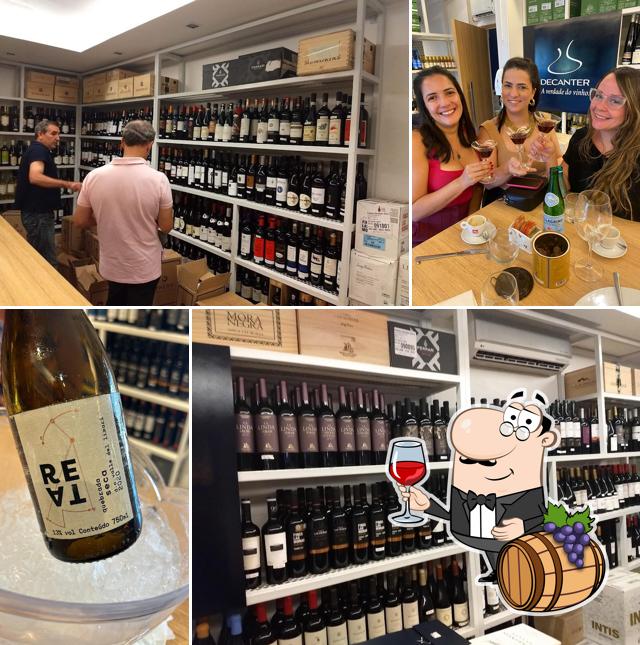 Experimente vinho no Decanter Salvador