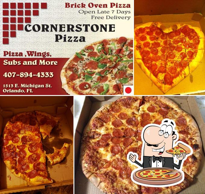 Cornerstone Pizza, 1513 E Michigan St in Orlando Restaurant menu and