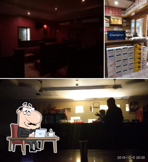 The interior of Meghraj Bar
