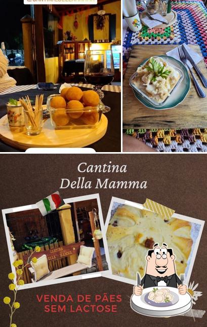 Dumplings em Cantina Della Mamma