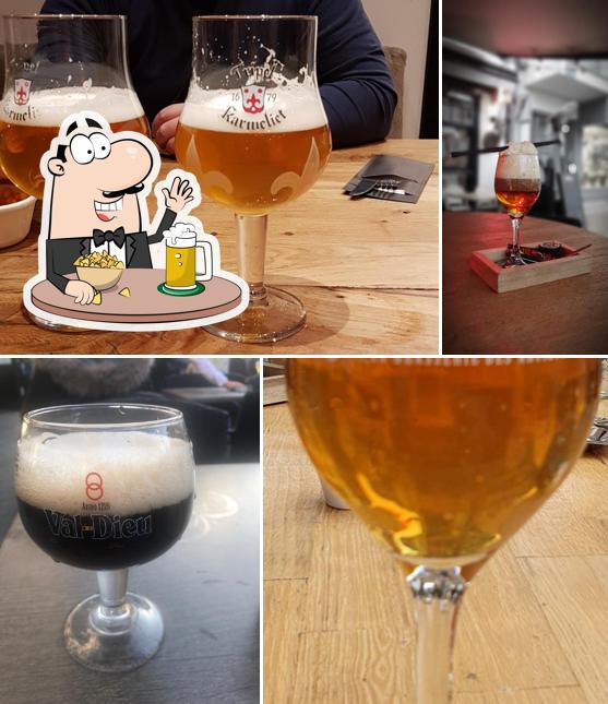 Commandez un verre de bière blonde ou brune