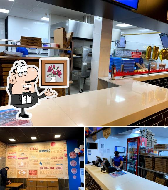 O interior do Domino's Pizza - Av. Otávio Braga de Mesquita