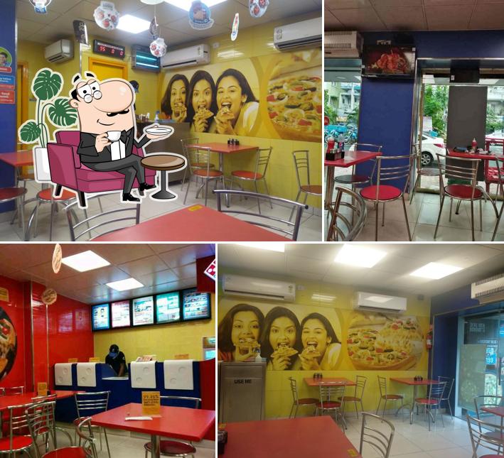 The interior of Domino's Pizza Bidhannagar, Kolkata