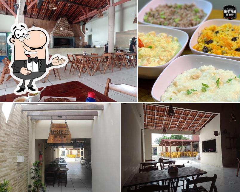Here's a pic of Espetaria do Chef Espetinho em Parnaíba Opções variadas de cortes bovinos e acompanhamentos Opções fit e low carb