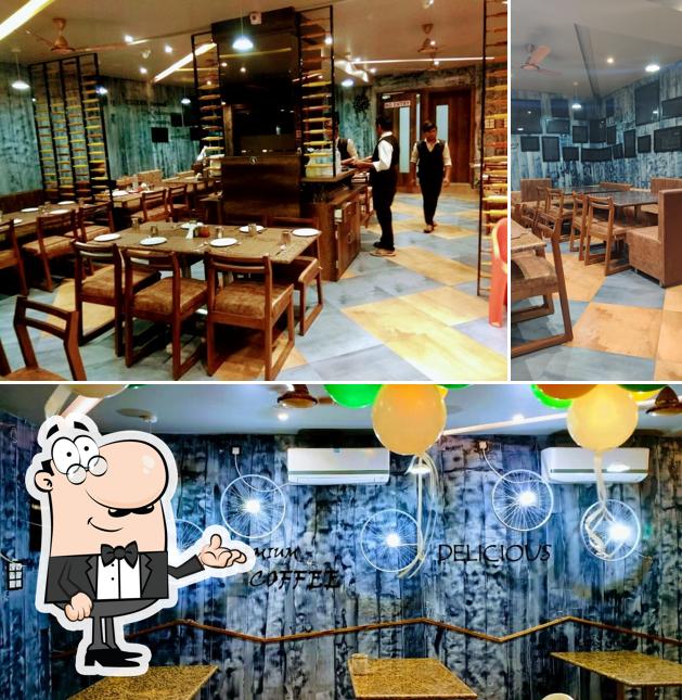 The interior of Radhe Krishna Resturant