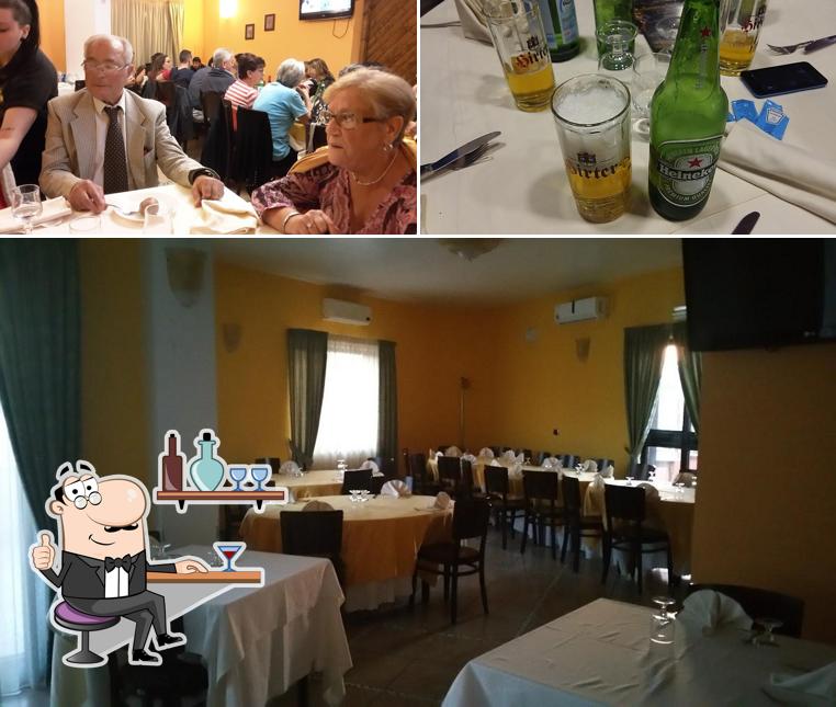 La interni e birra del ristorante