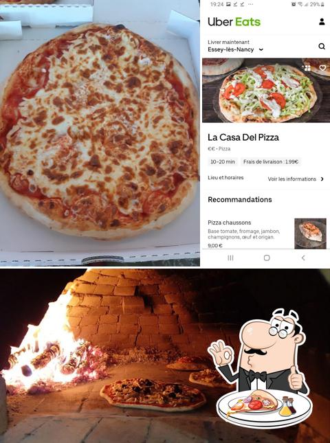 Essayez des pizzas à La Casa Del Pizza