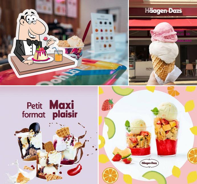 Häagen-Dazs serves a selection of sweet dishes