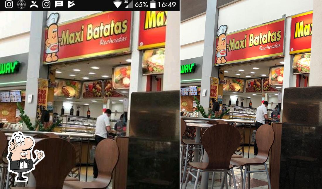 O interior do Maxi Batatas/Lanches