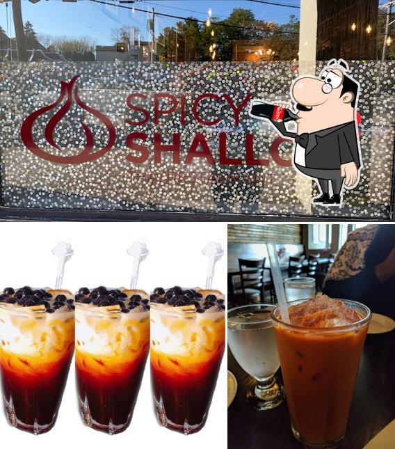 The image of drink and exterior at Spicy Shallot 2 Thai Restaurant