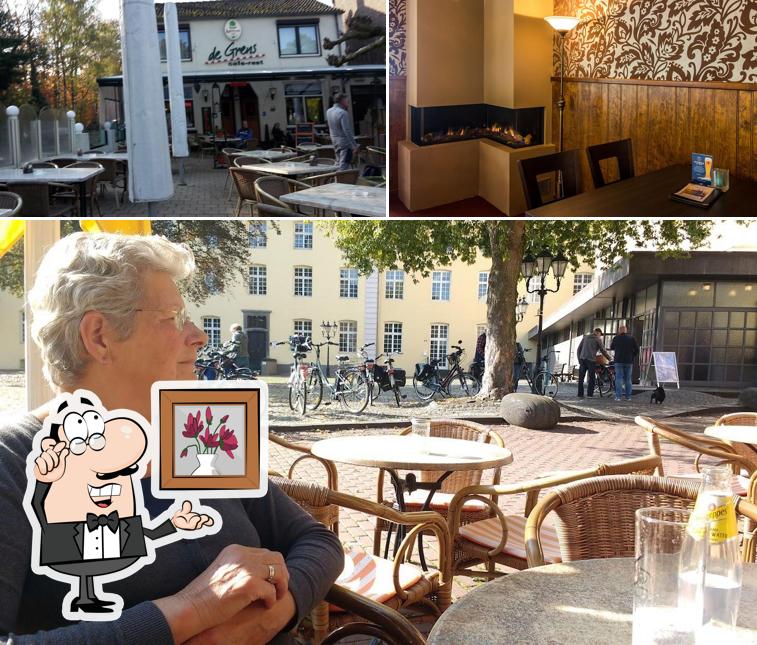 Installez-vous à l'une des tables de Boscafe De Grens