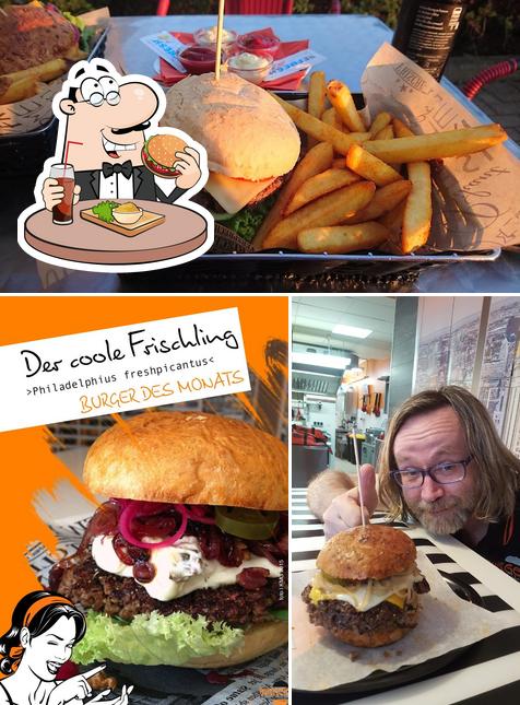 Get a burger at pizzapuzzle Neustadt Pizzaservice/ Bistro/ Pizzeria/ Catering