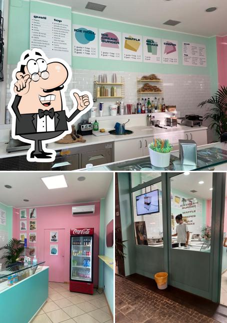 Gli interni di Nino's Roll Ice Cream