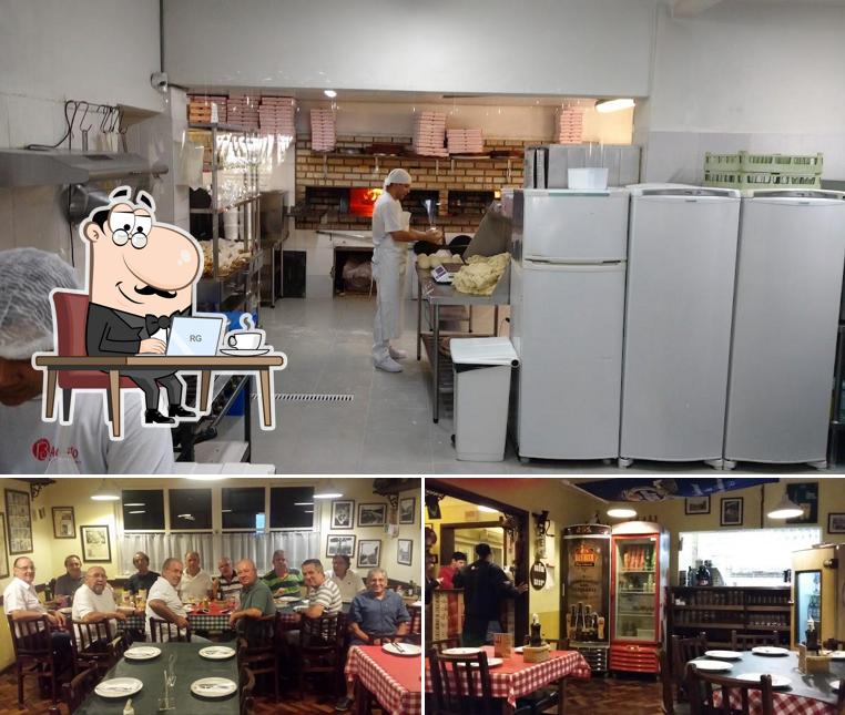 O interior do Baggio Pizzeria & Focacceria - Blumenau