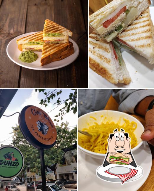 Order a sandwich at Chai Waale T Nagar