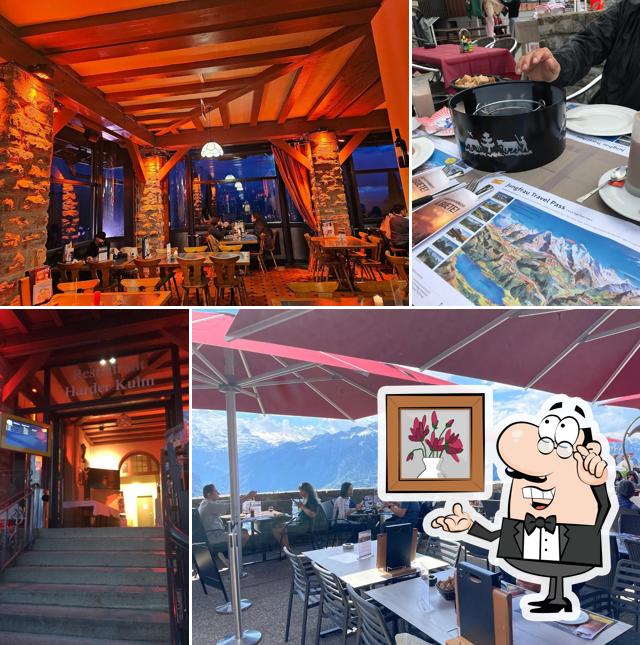 Gli interni di Panorama Restaurant Harder Kulm