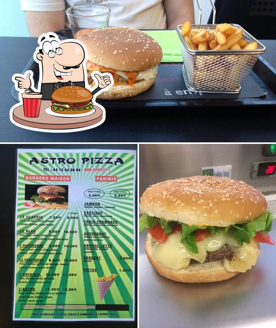 Prenez un hamburger à ASTRO PIZZA