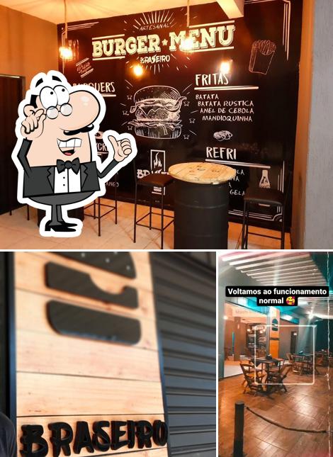 O interior do BRASEIRO HAMBURGUERIA