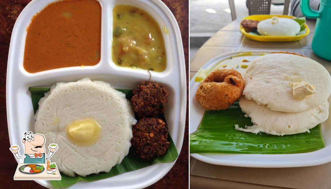 Food at Bidadi Bisi Tatte Idly